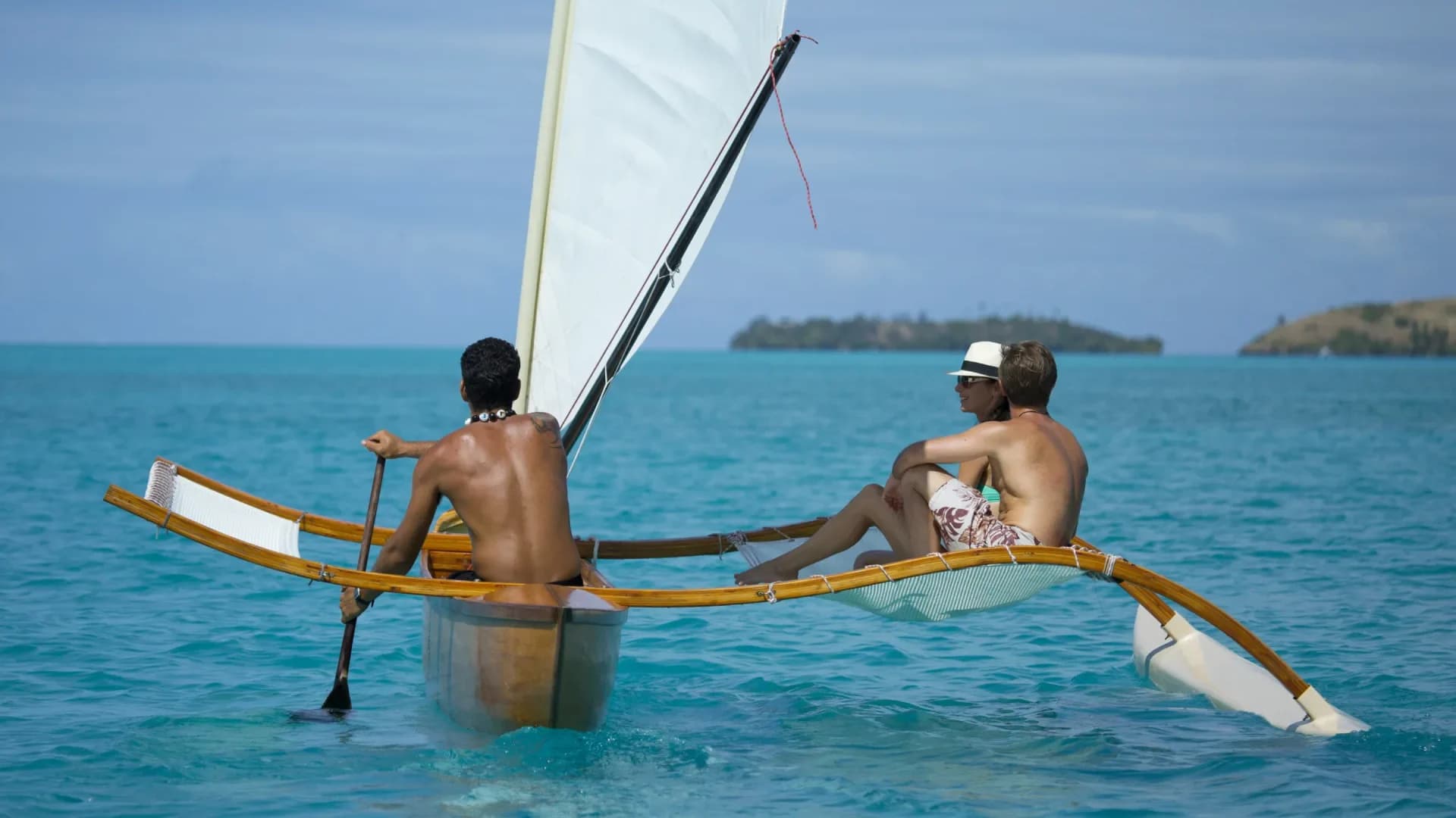 Bora Bora — traditional pirogue